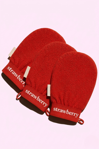 StrawberrySkincare™  - Soothing Scrub Mittens