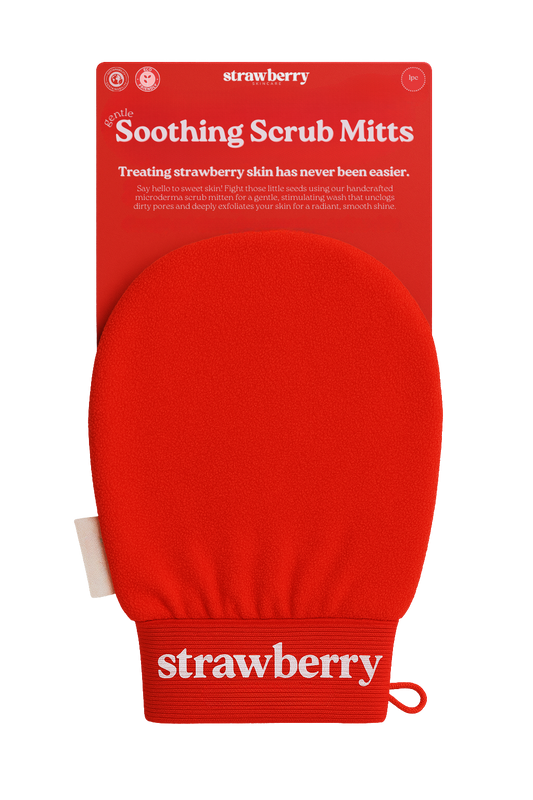 StrawberrySkincare™  - Soothing Scrub Mittens