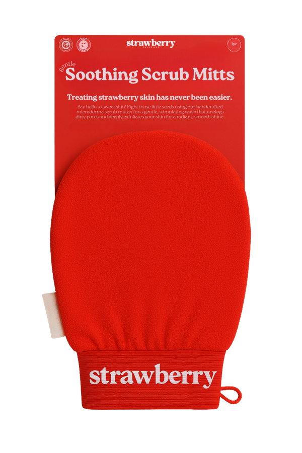StrawberrySkincare™  - Soothing Scrub Mittens